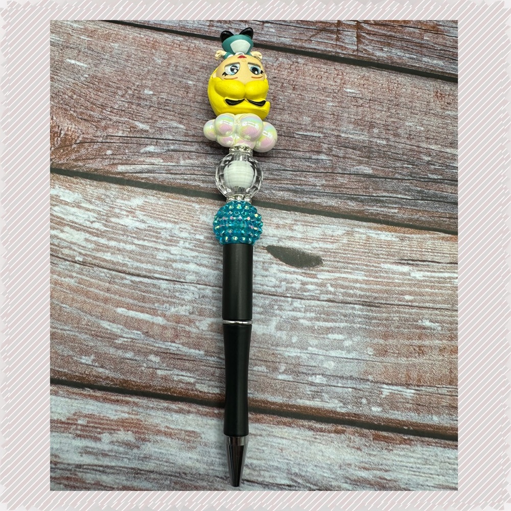 Disney Doorables Alice in Wonderland Handmade Beaded Pen NEW